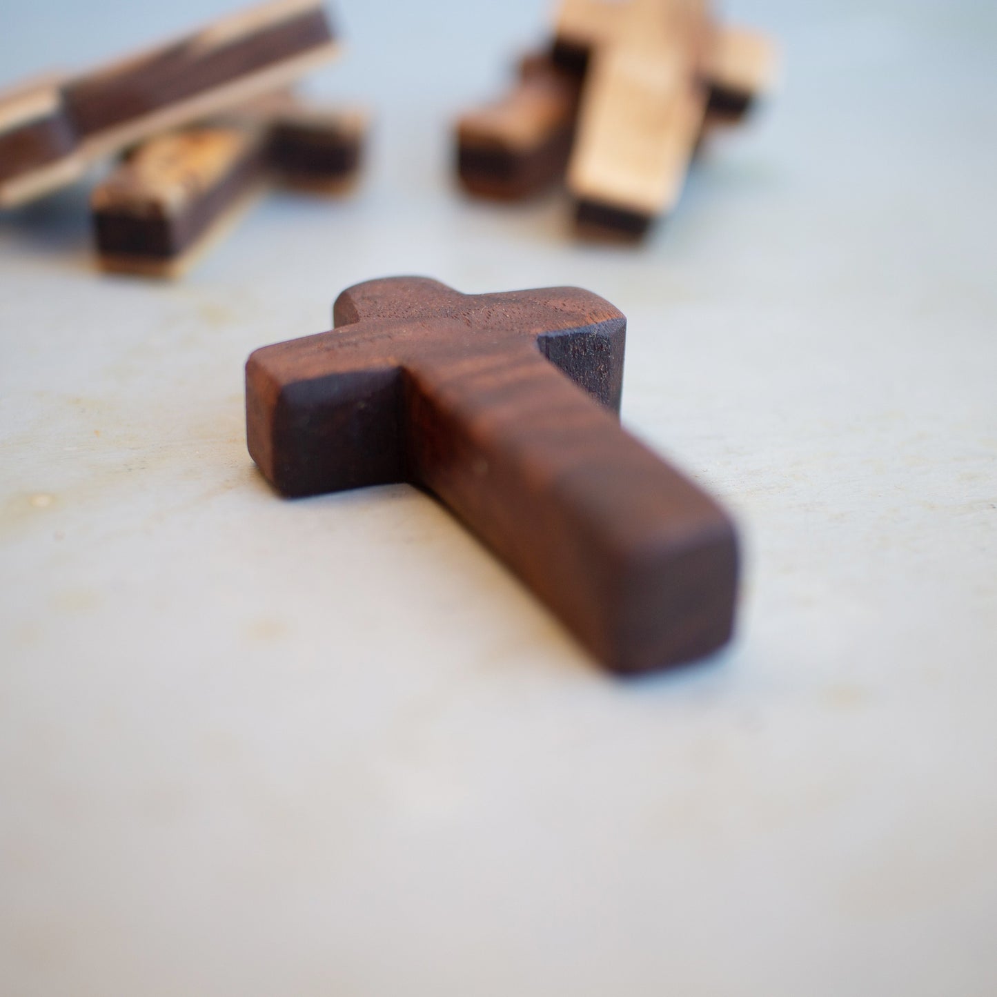 Handmade Wooden Pocket Crosses