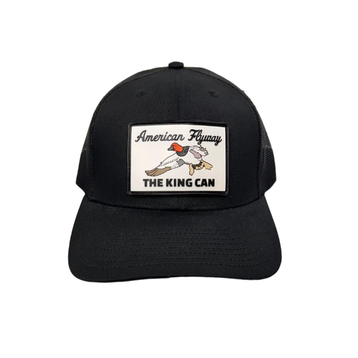 The King Can Canvasback PVC Patch Hat in Black 112