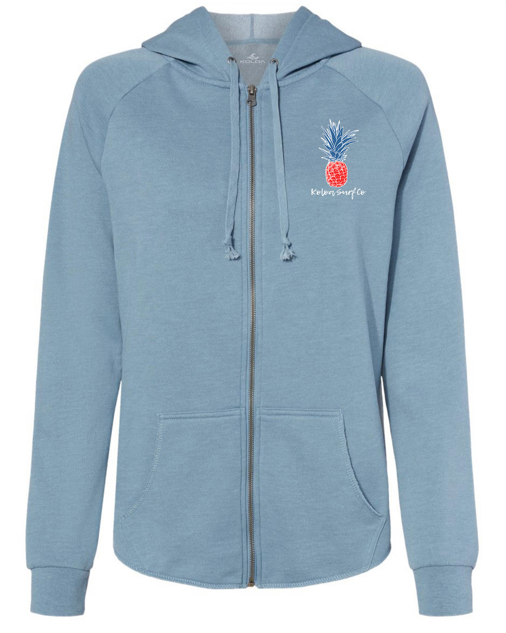 Koloa Pineapple Zip-Up Hoodie