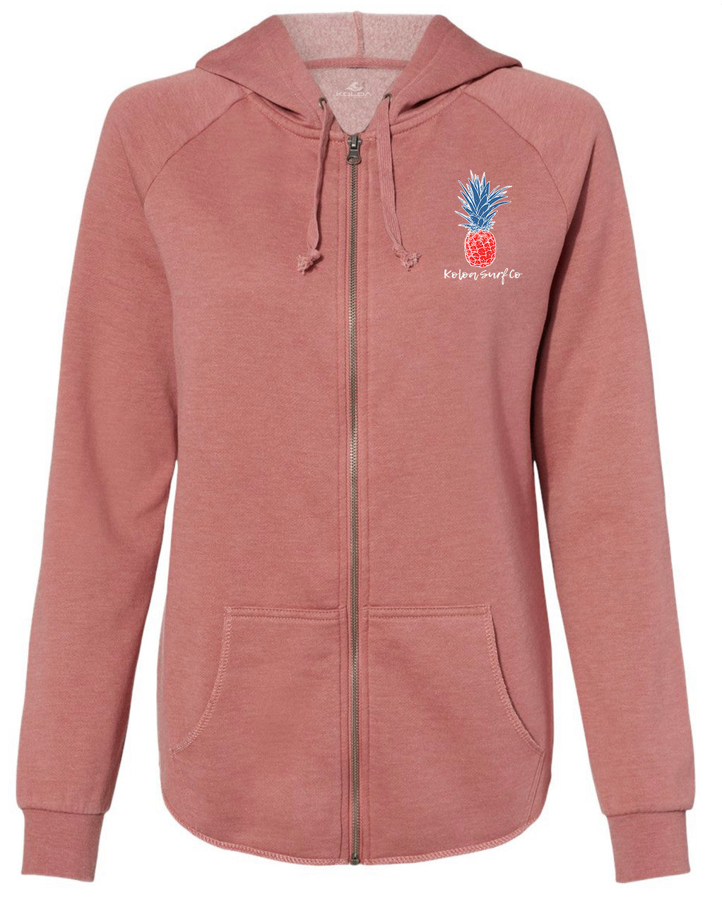 Koloa Pineapple Zip-Up Hoodie