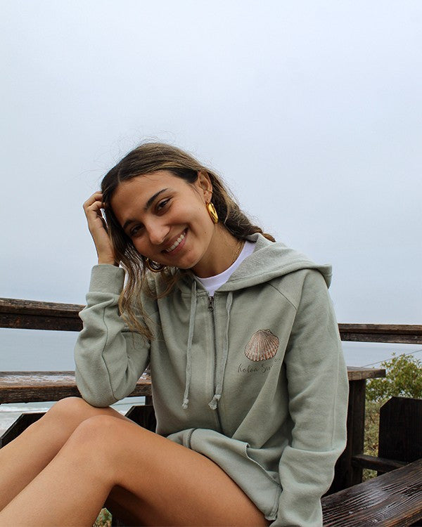 Koloa Seashell Zip-Up Hoodie