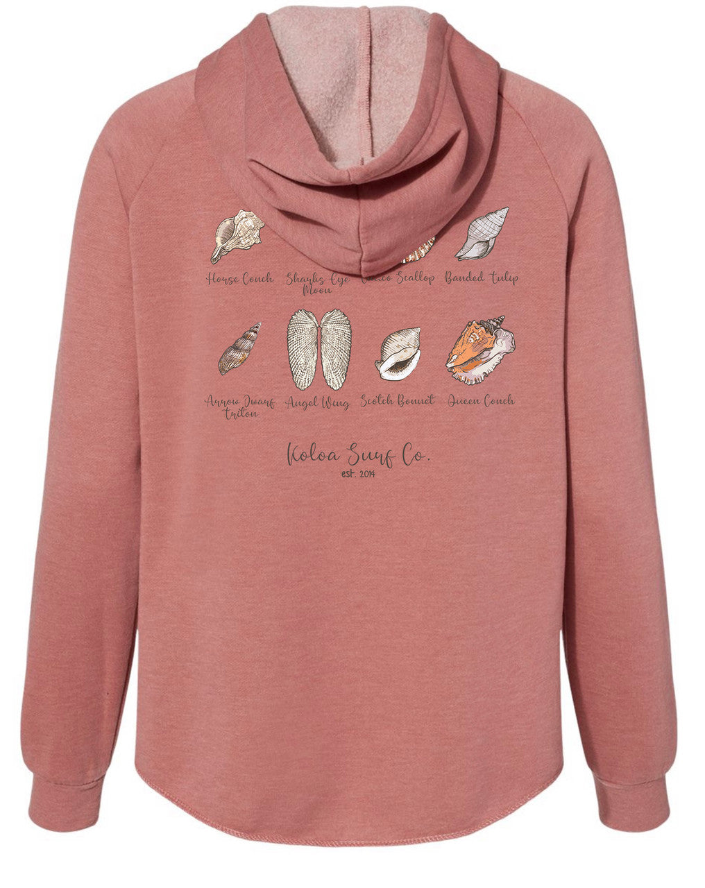 Koloa Seashell Zip-Up Hoodie