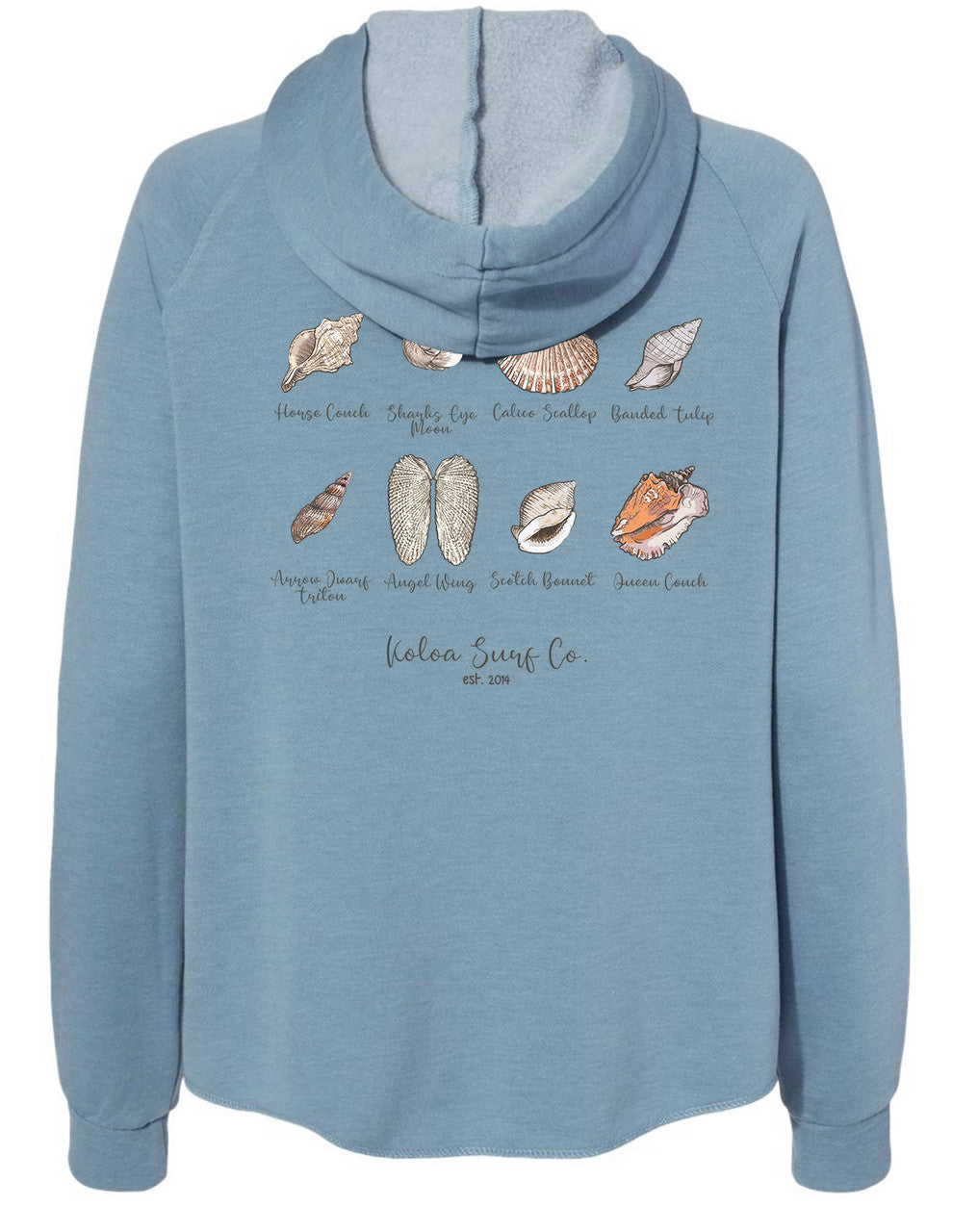 Koloa Seashell Zip-Up Hoodie