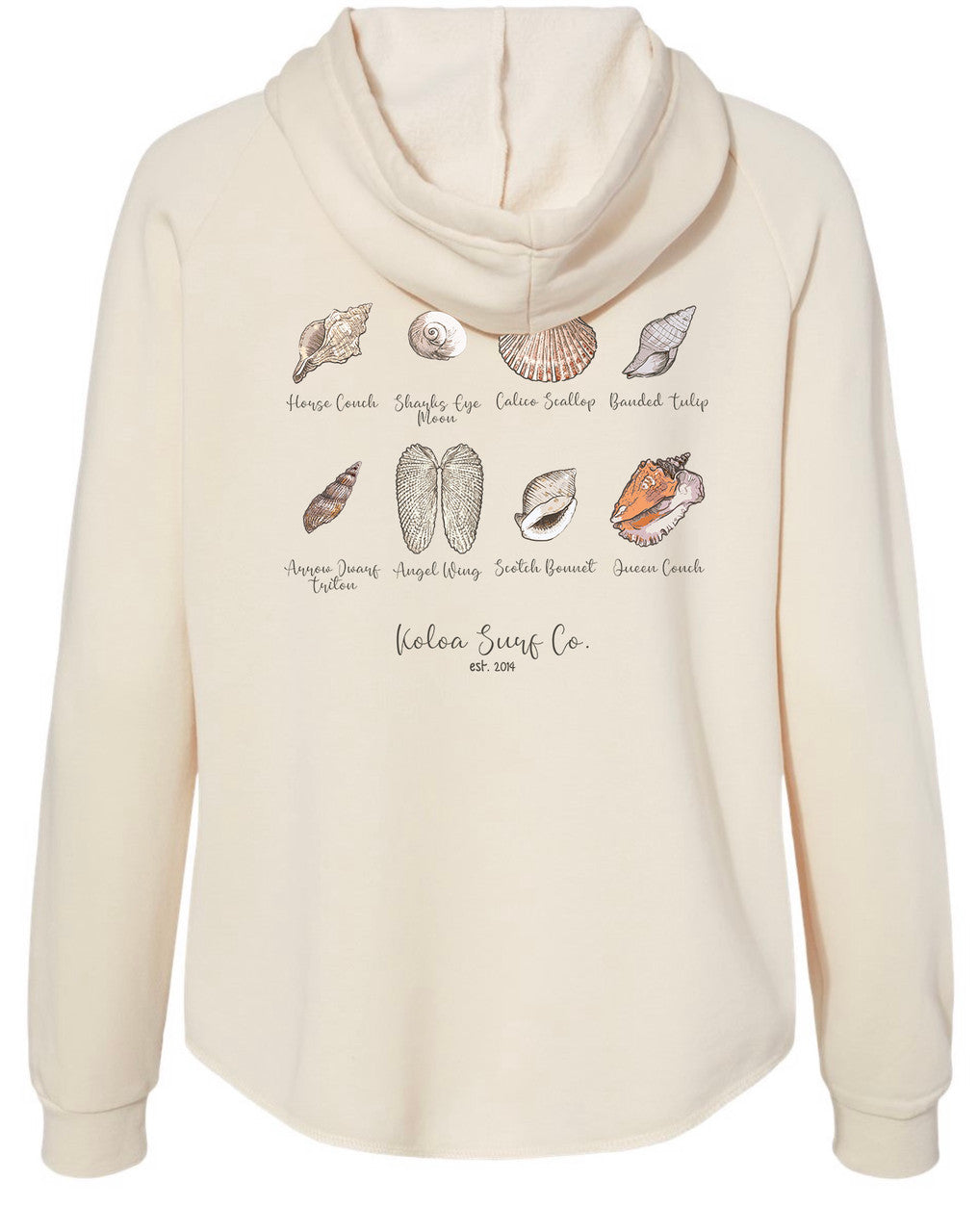 Koloa Seashell Zip-Up Hoodie