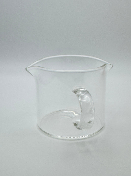 Double Spouted Coffee Glass 75 ML With Handle Cup Espresso Glass