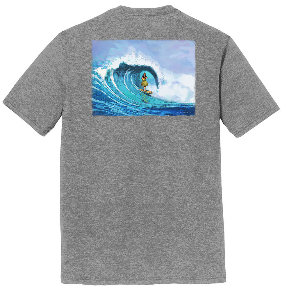 Koloa Hula Barrel Comfort Tri-Blend T-Shirt