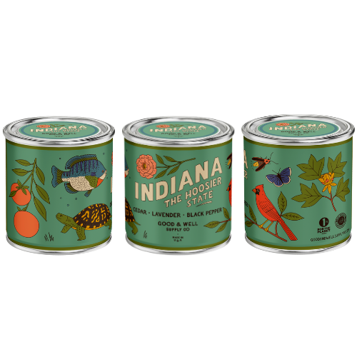 Indiana State Candle