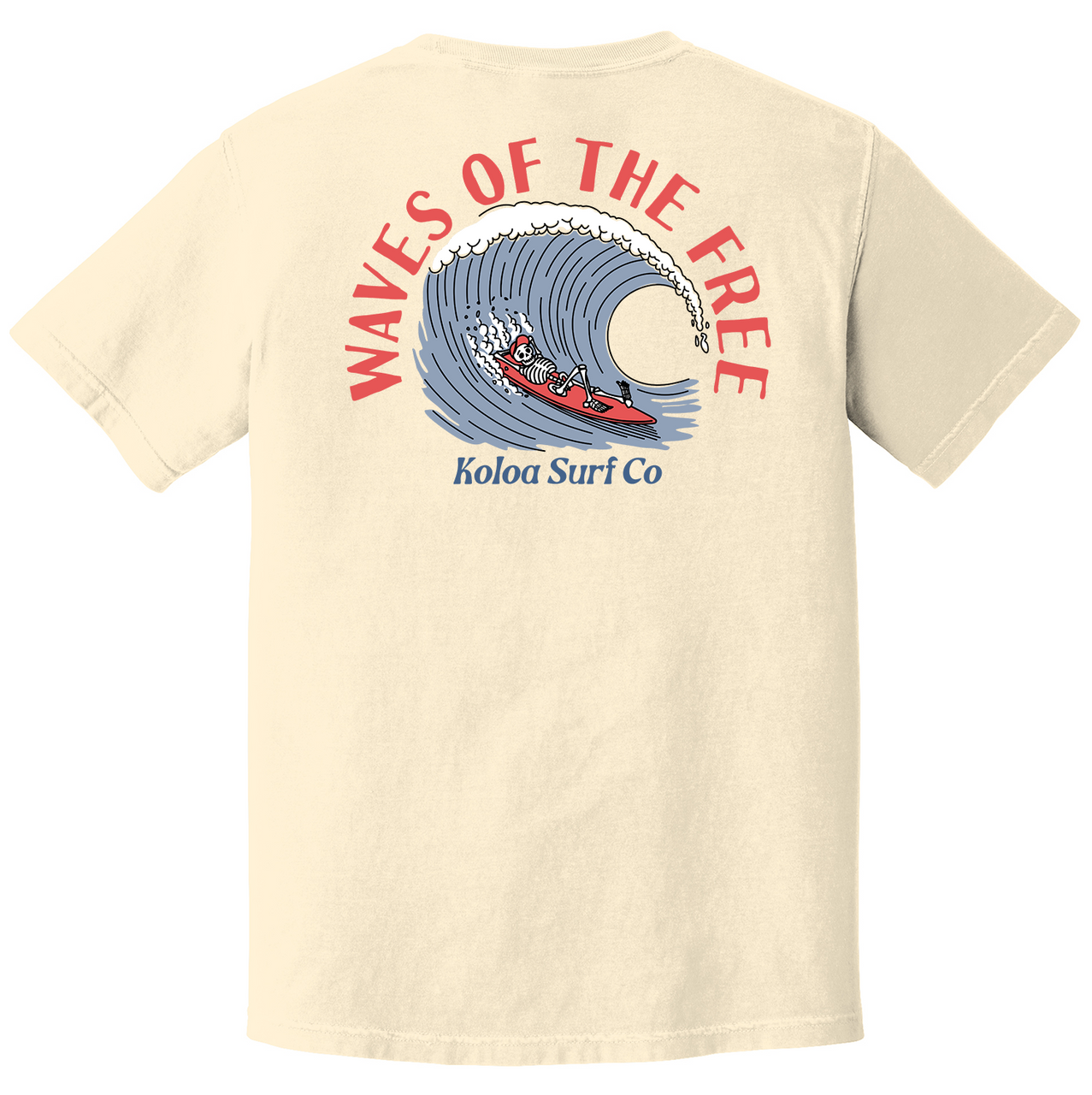 Koloa Waves Of The Free Pigment-Dyed T-Shirt