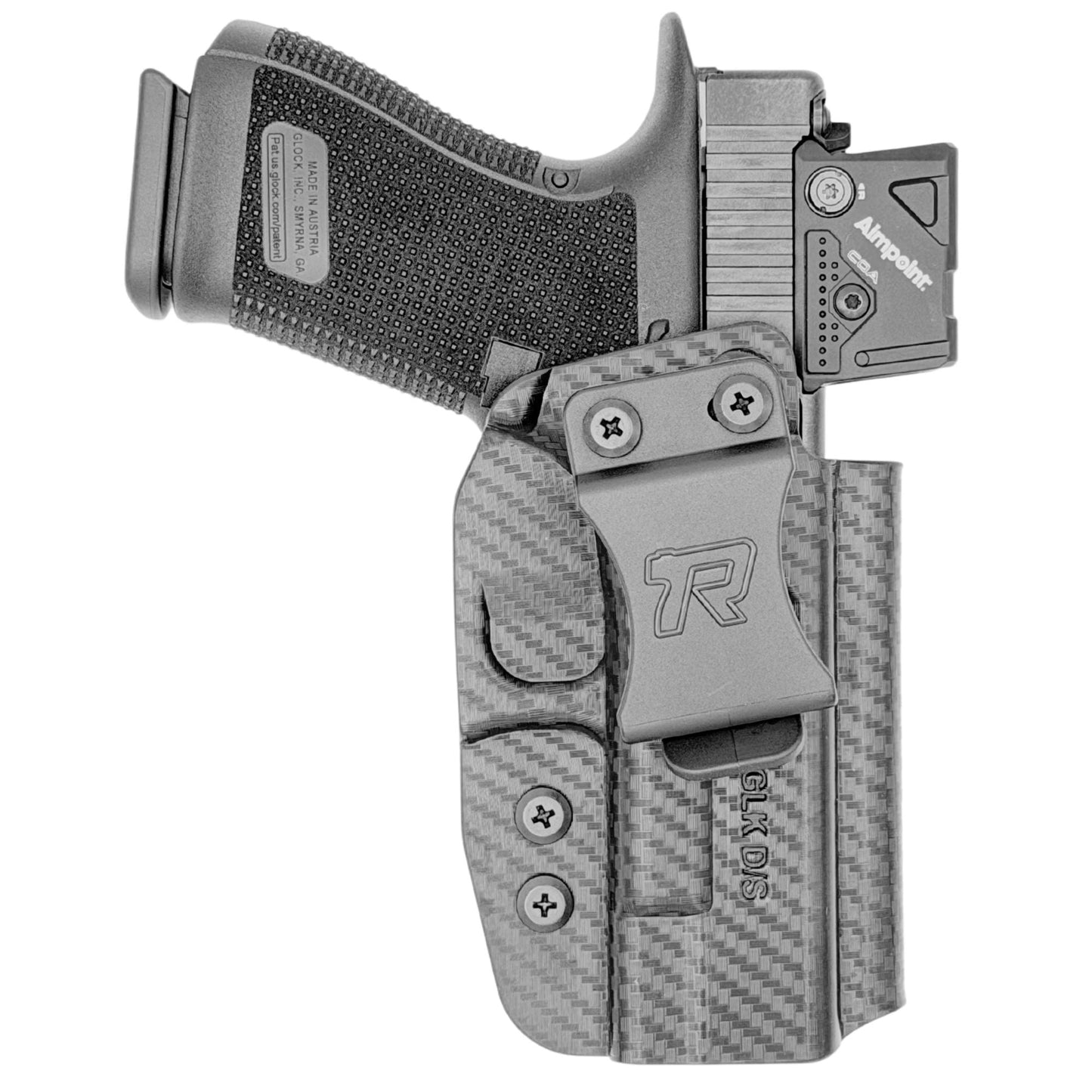 IWB Holster fits: Glock 17 19 19X 26 31 32 33 34 45 47 49