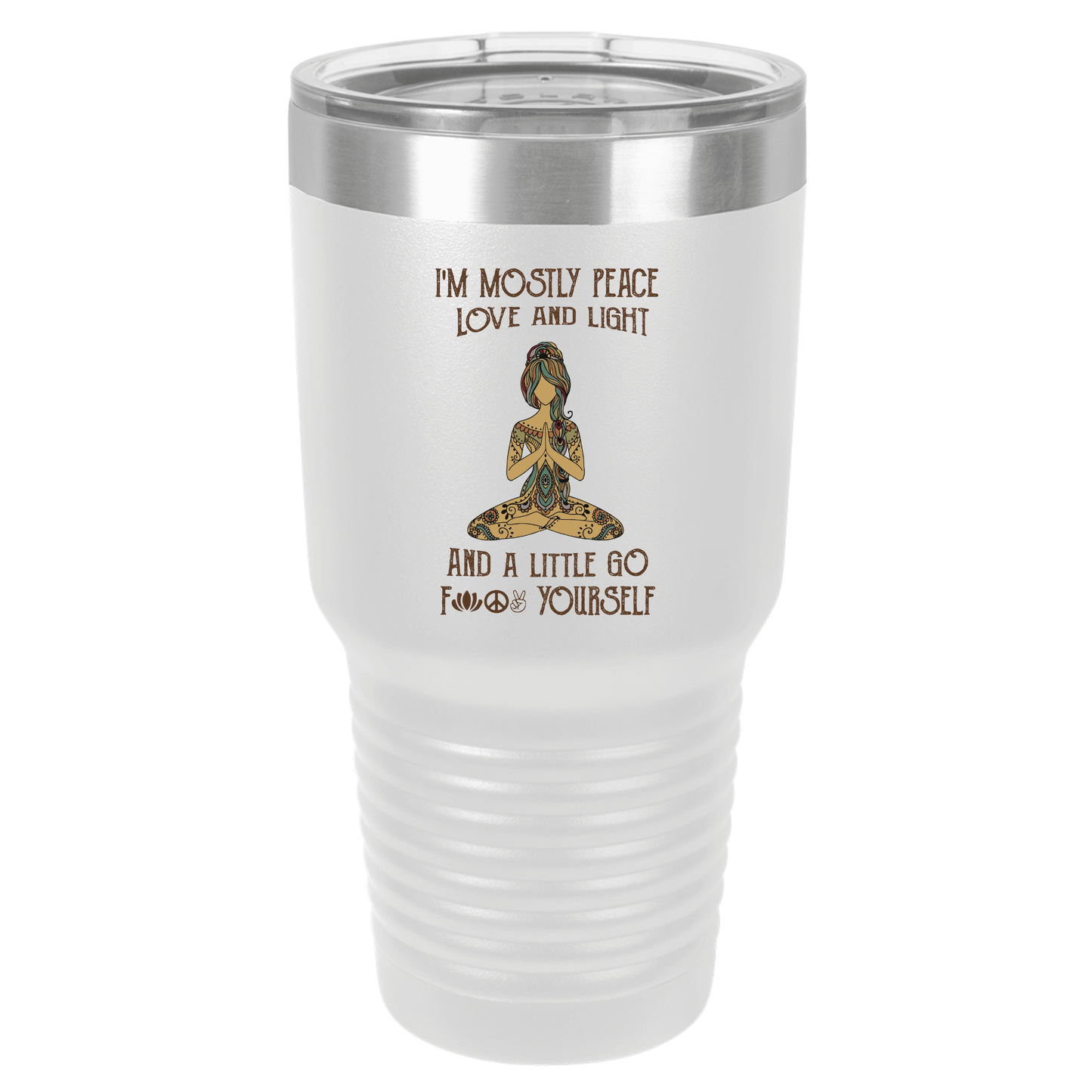 I'm Mostly Peace Love & Light | Polar Camel Tumbler