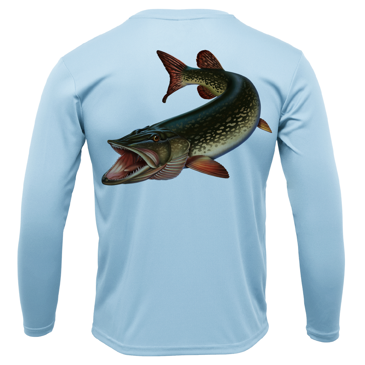 Florida Freshwater Born Pike Boy's Long Sleeve UPF 50+ Dry-Fit Shirt