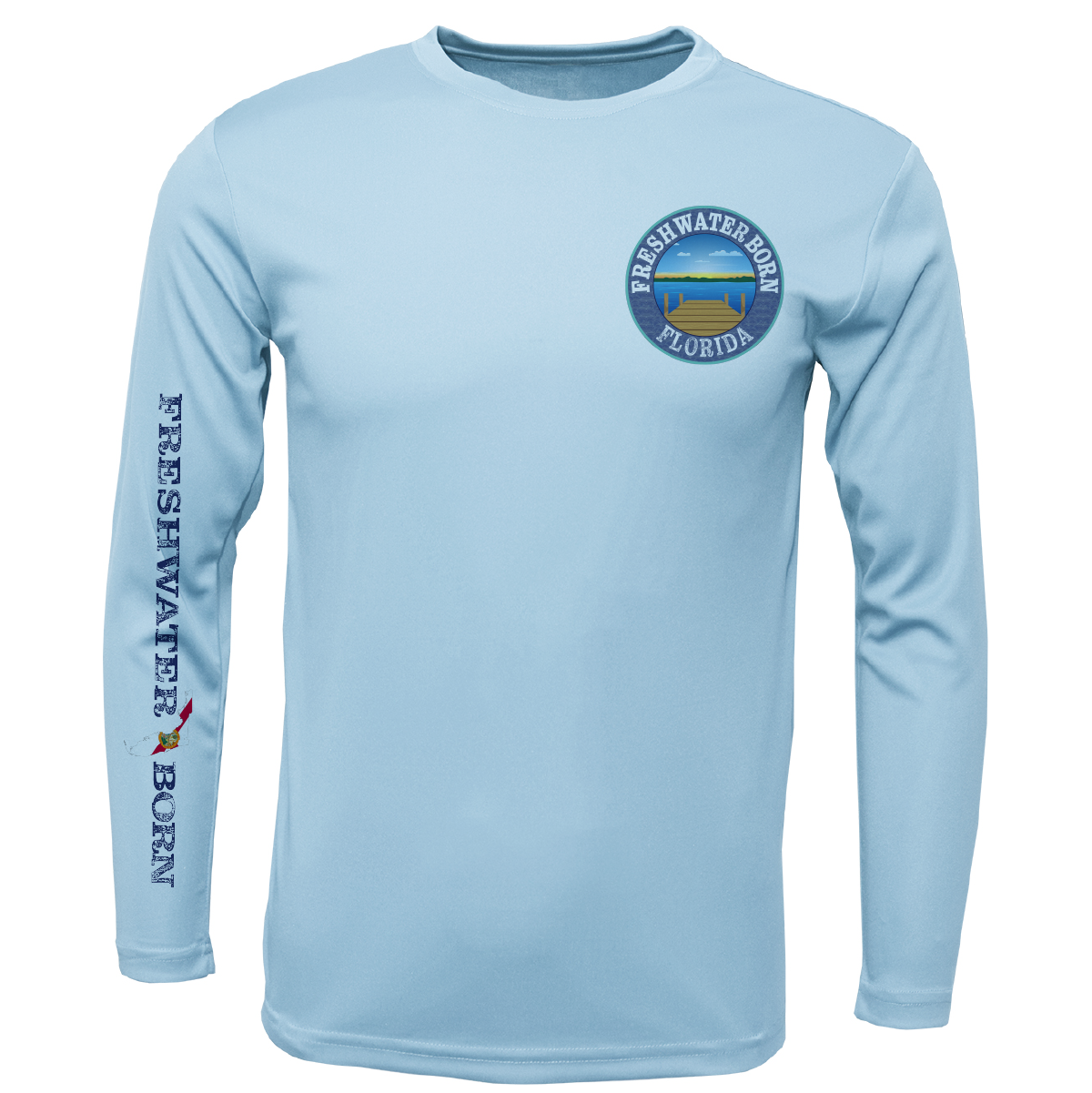 Florida Freshwater Born Pike Girl's Long Sleeve UPF 50+ Dry-Fit Shirt