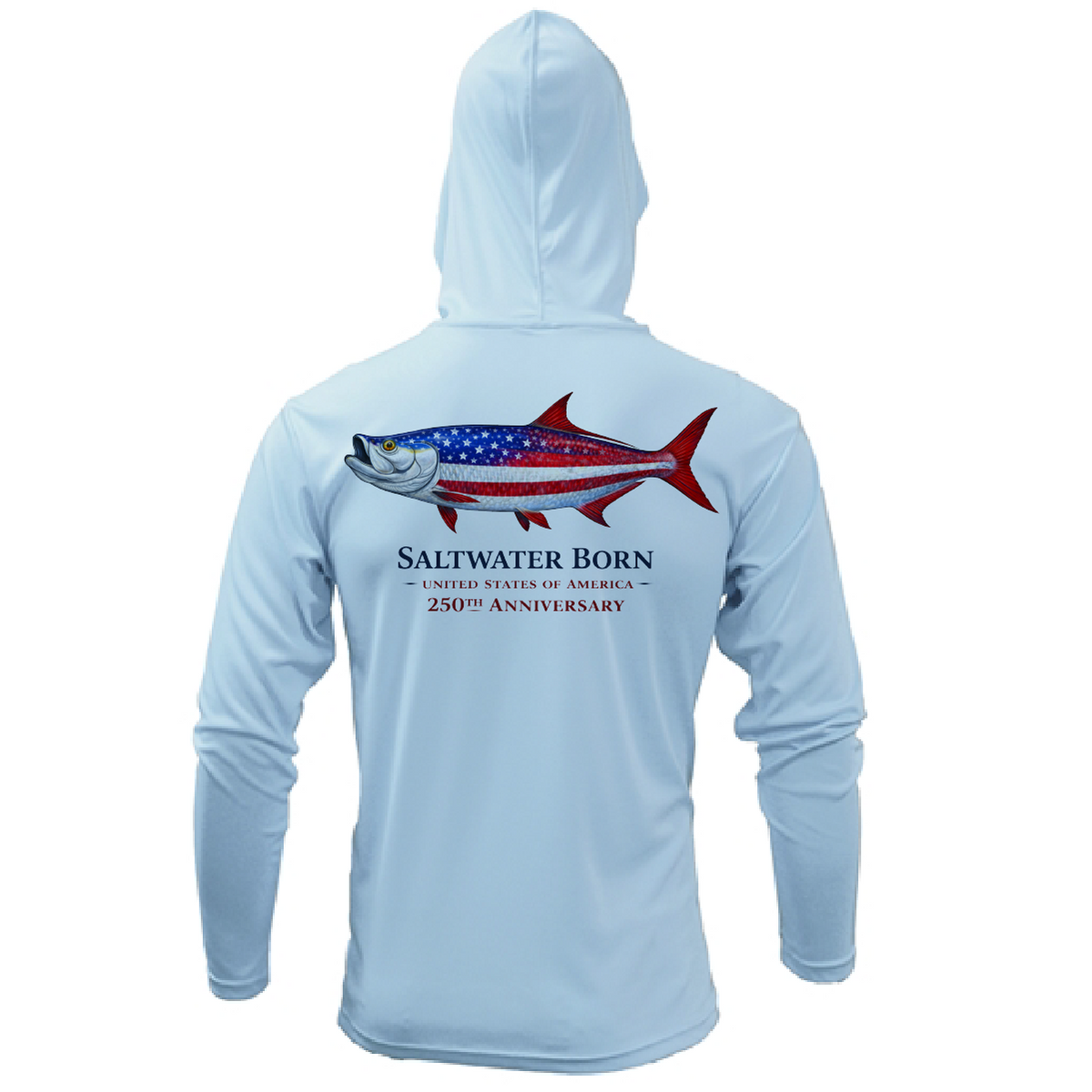 250th Anniversary Action Tarpon Men's Long Sleeve UPF 50+ Dry-Fit Hoodie