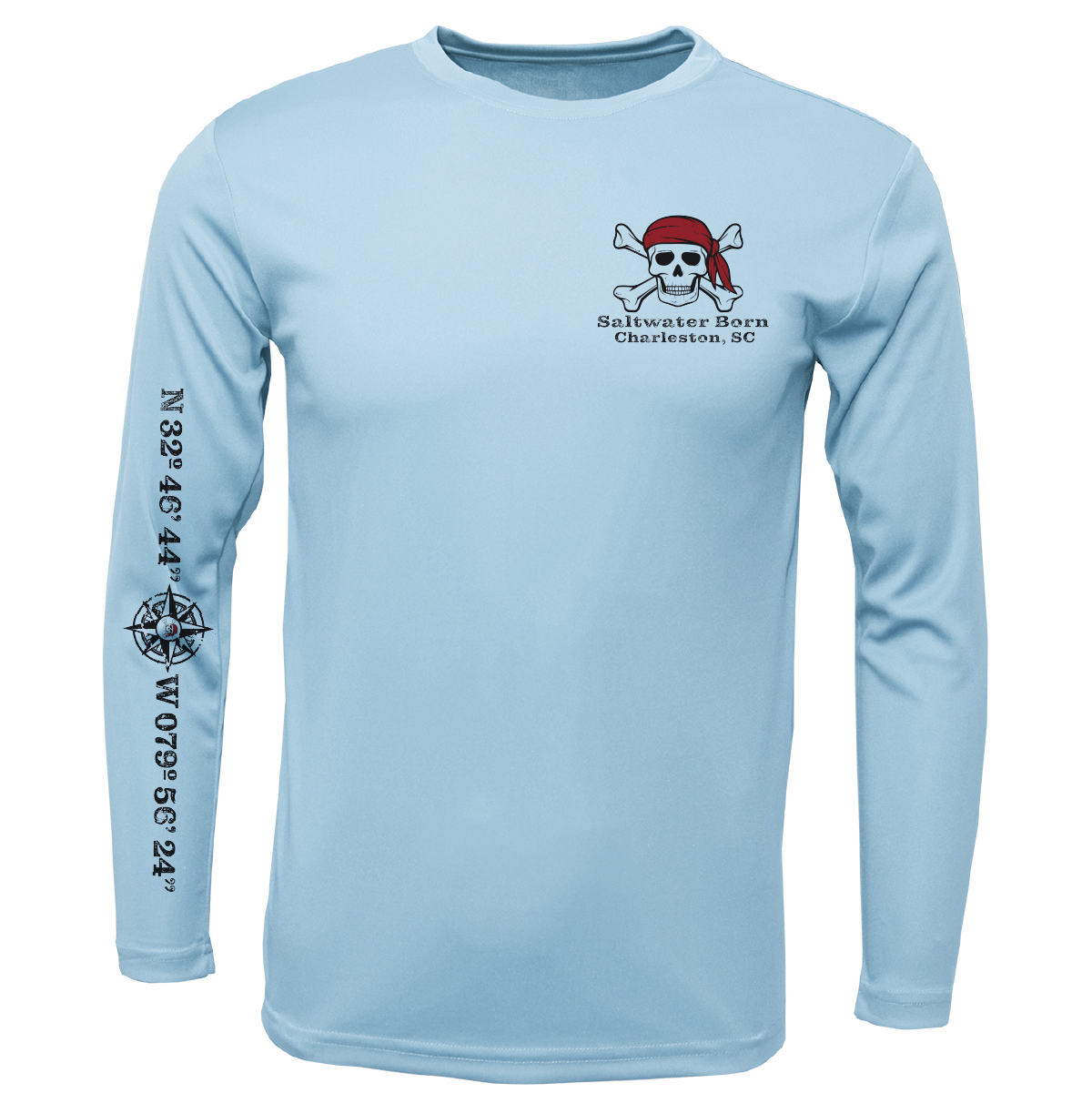 Charleston, SC "All For Rum and Rum For All" Men's Long Sleeve UPF 50+ Dry-Fit Shirt