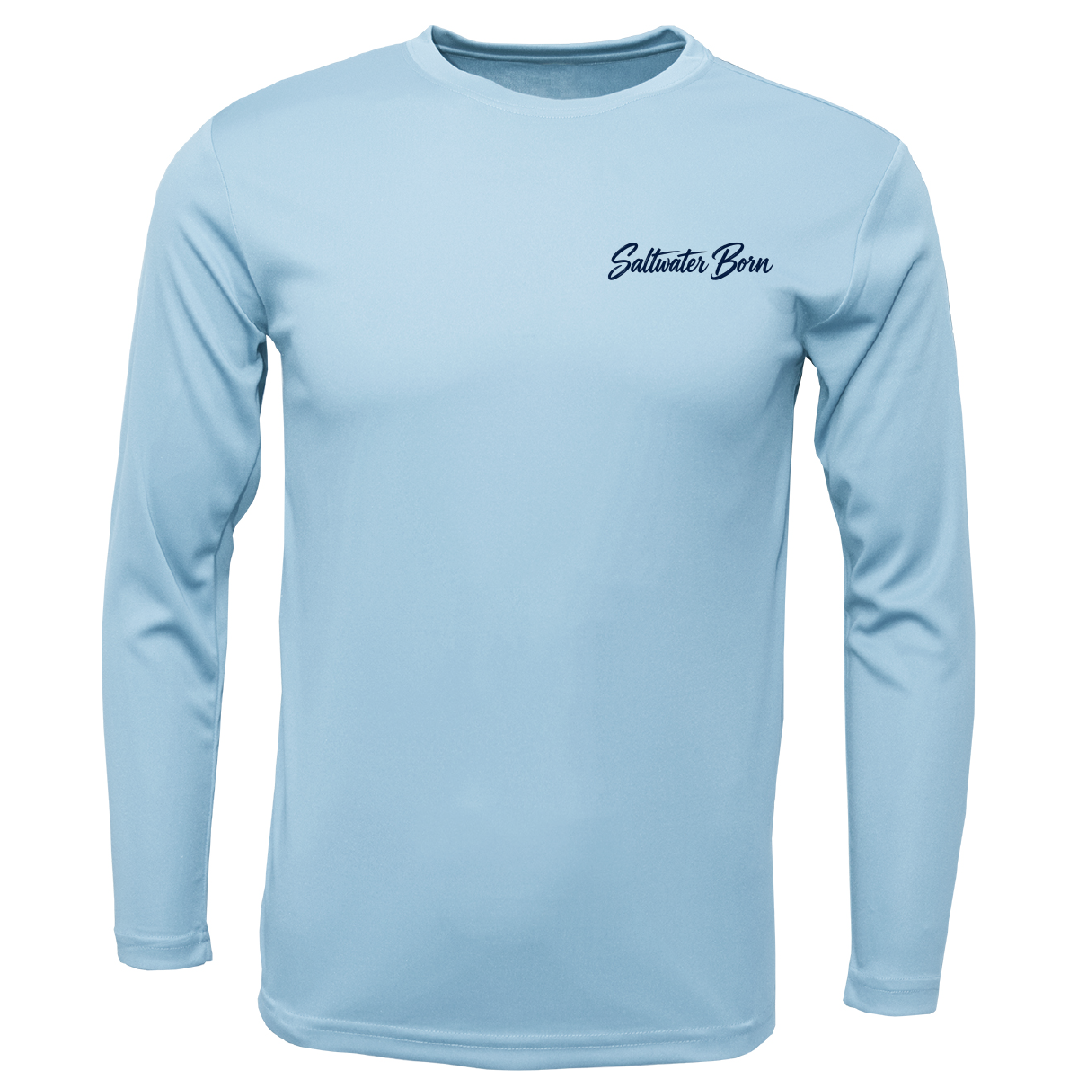 Long Island, NY Saltwater Born Sportfish Men's Long Sleeve UPF 50+ Dry-Fit Shirt