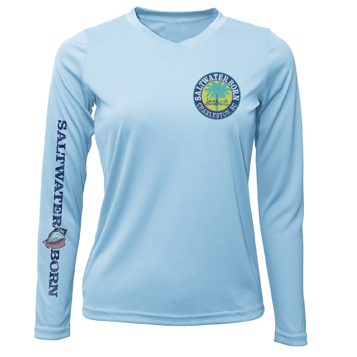 Charleston, SC Kraken Palmetto Logo Women's Long Sleeve UPF 50+ Dry-Fit Shirt