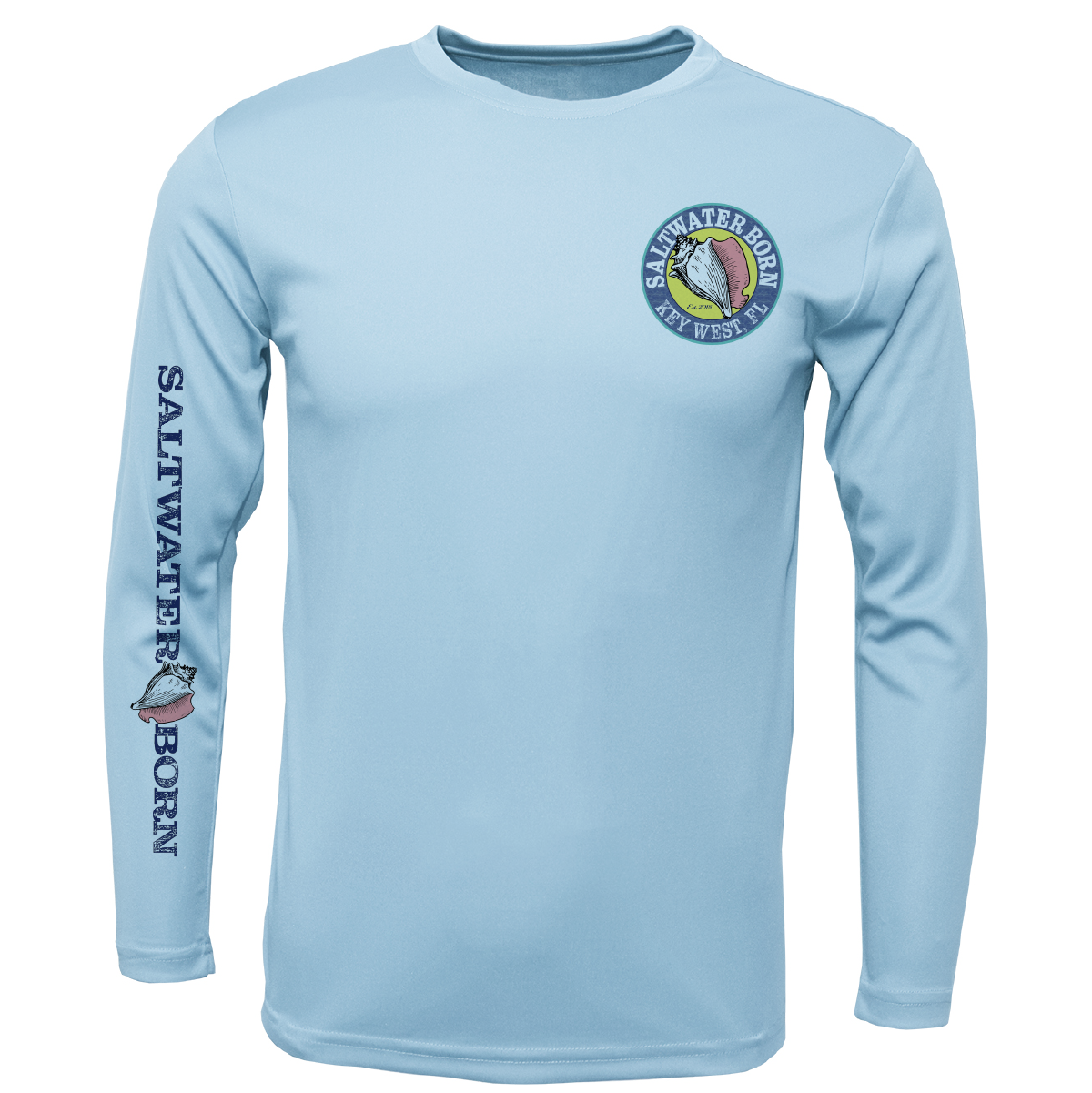 Key West, FL Sunken Pirate Ship Men's Long Sleeve UPF 50+ Dry-Fit Shirt