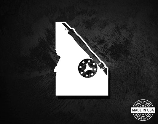 Idaho State Fly Rod & Reel Decal