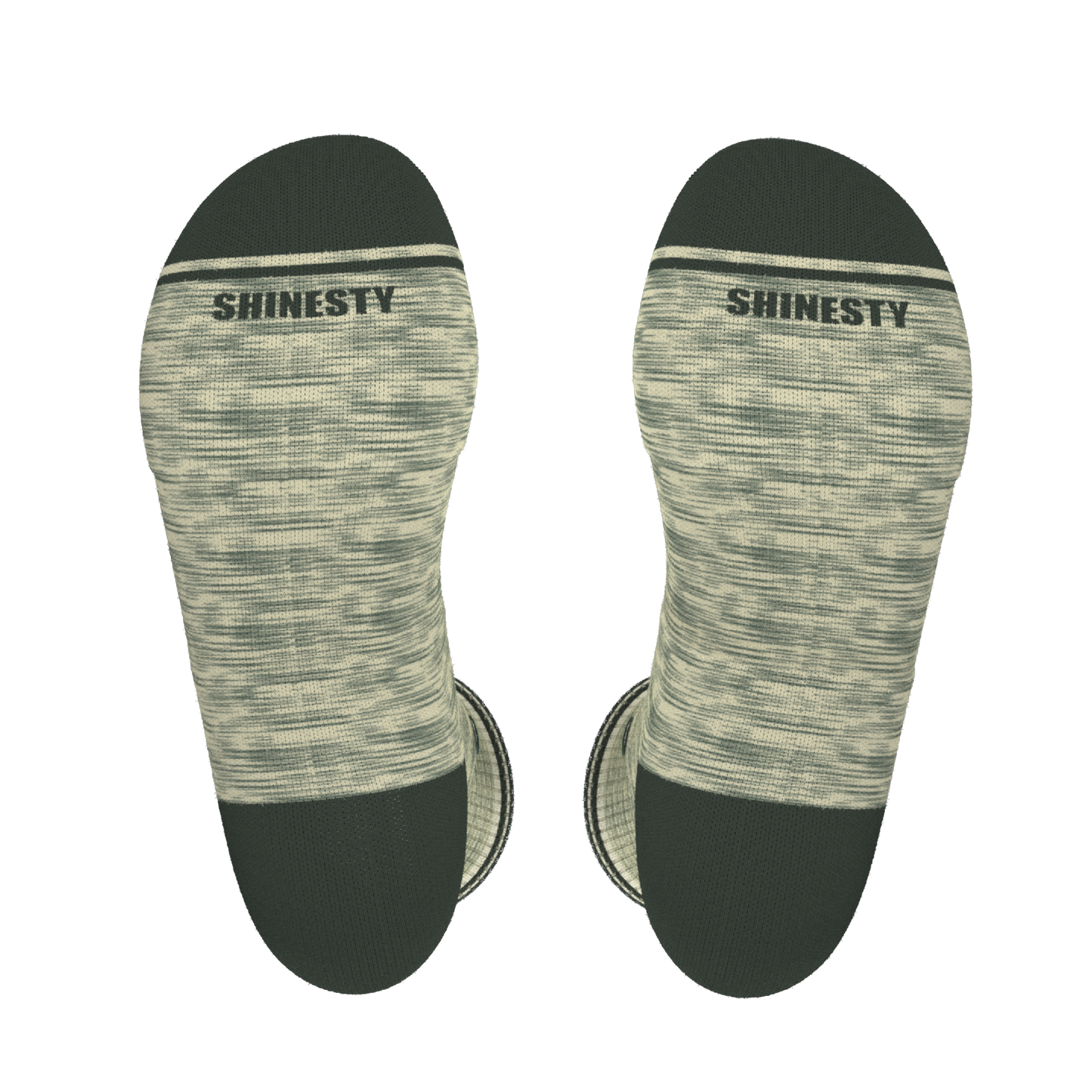 The Illusion | Green Pattern Heel Hammock™ Crew Socks