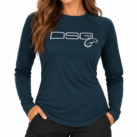 Solid Long Sleeve Performance Fishing Shirt - UPF 50+