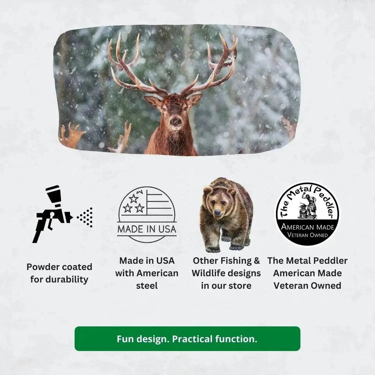 Deer Doe and Buck Family #1 - Key Rack