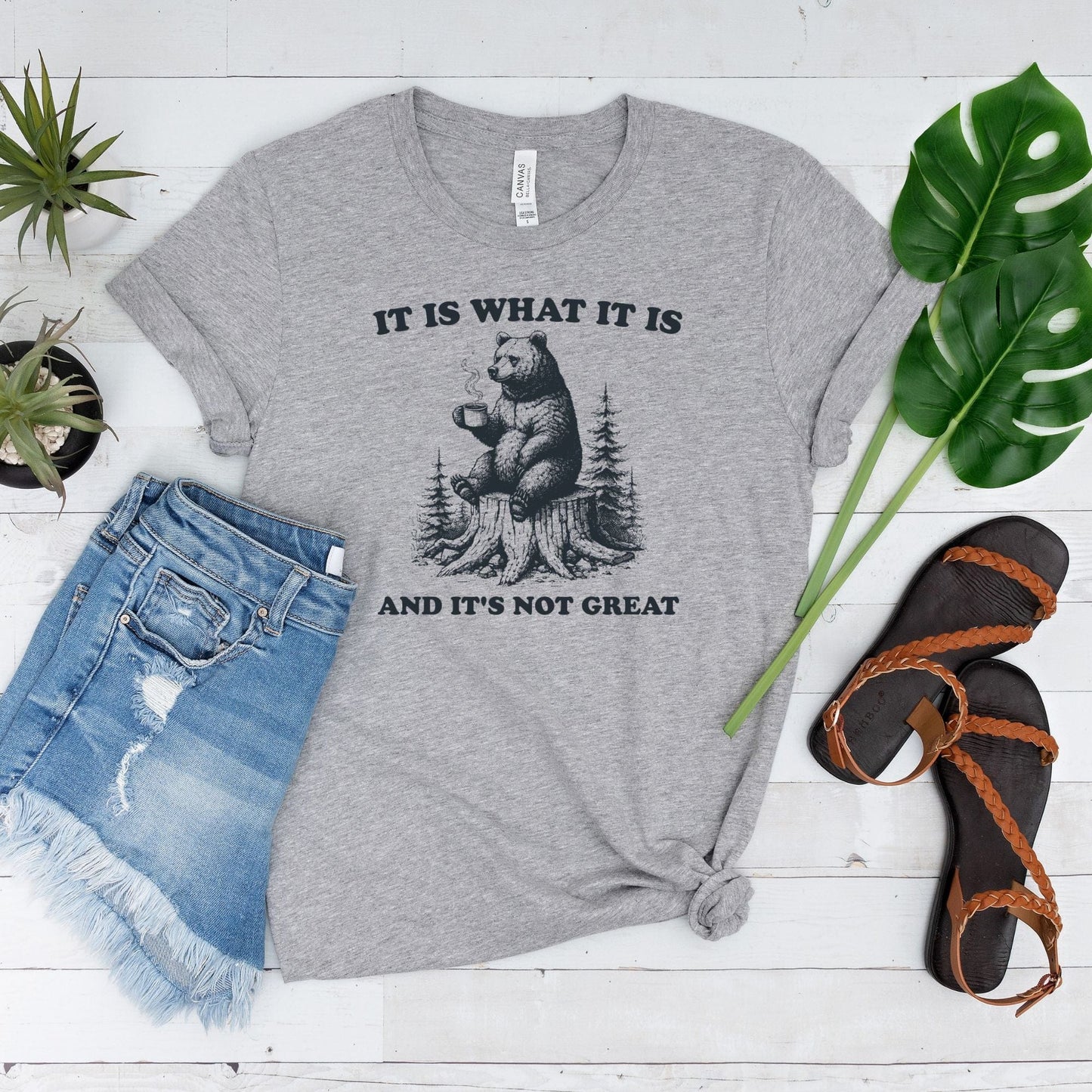 It Is What It Is Bear T-Shirt