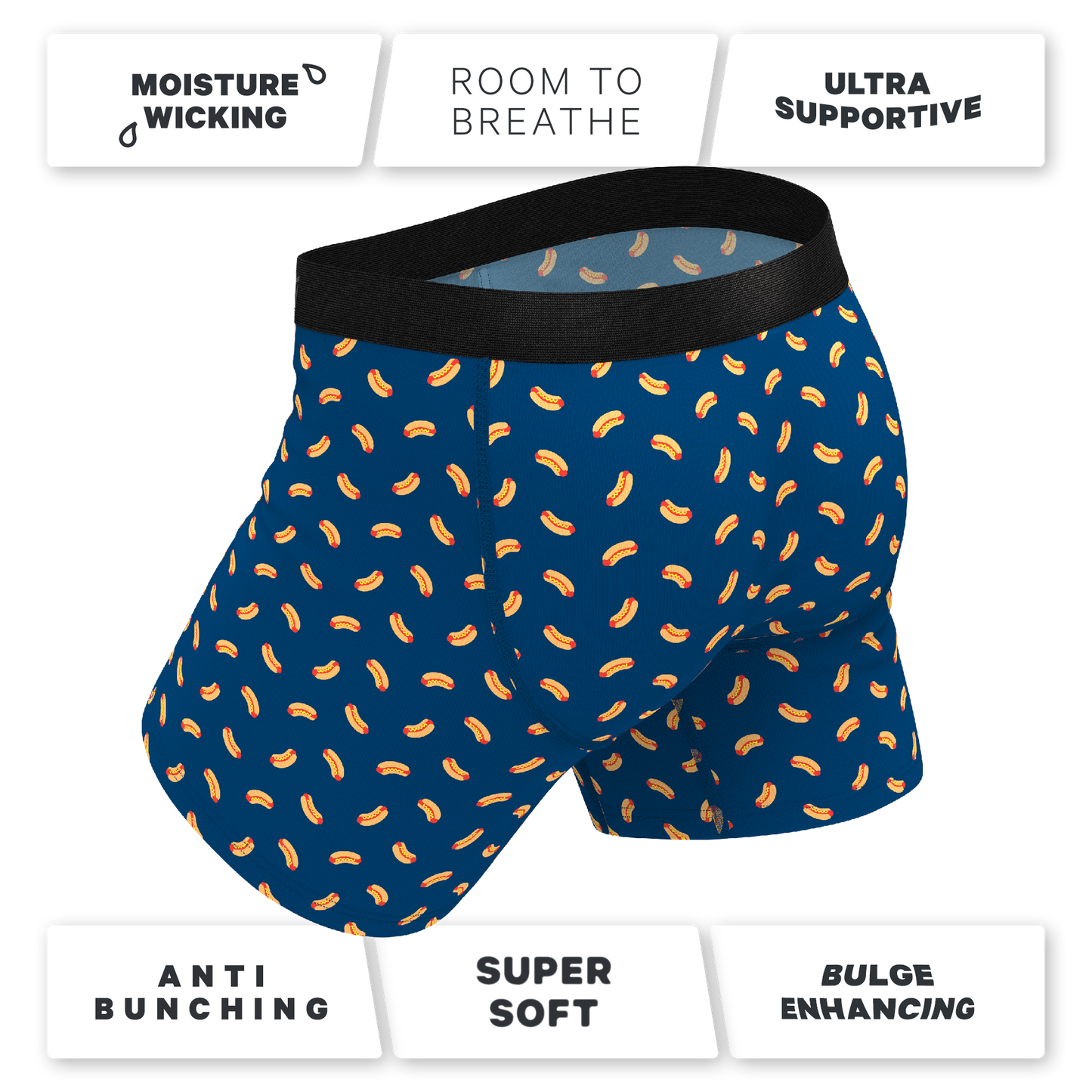 The Itty Bitty Buns | Hotdog Ball Hammock® Pouch Underwear