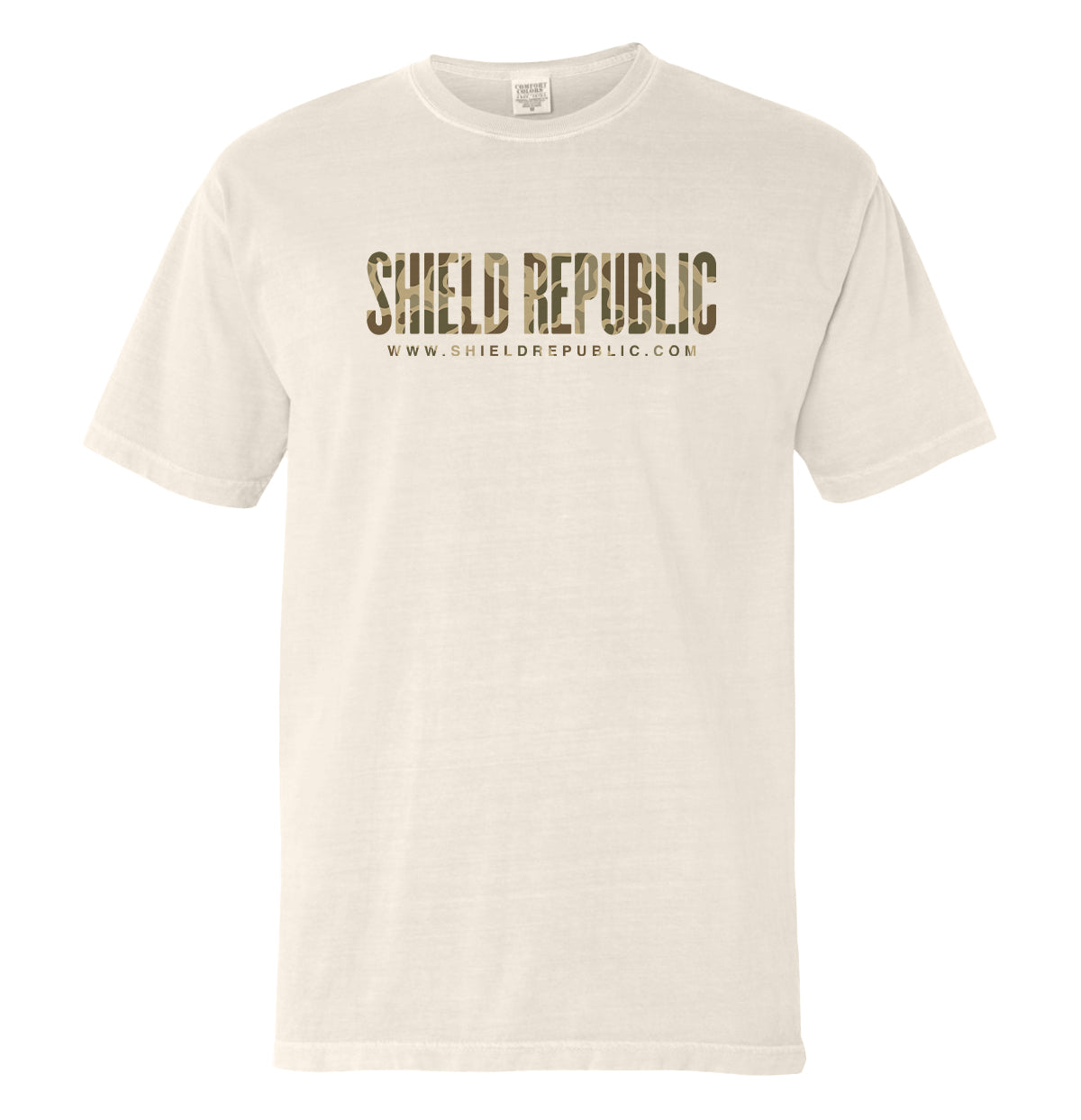 Shield Republic Duck Camo Banner Text (Front)