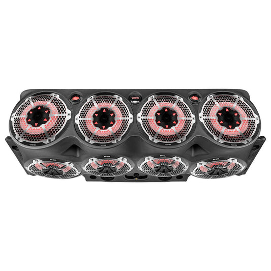 Jeep JK/JKU Overhead Bar System Fits 8 X 10" Speakers, 2 X 2.3" tweeters and 2 X 1 " Drivers -Black