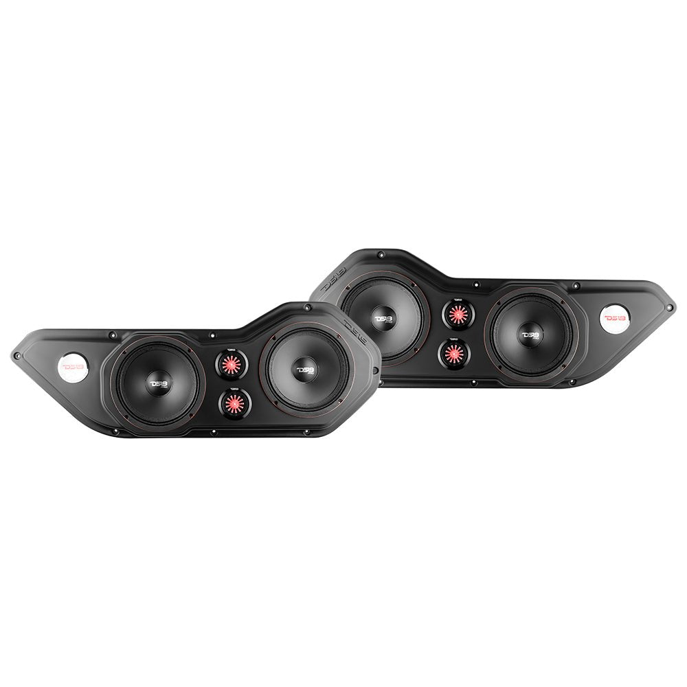 DS18 JL-FD-LR JL/JLU/JT(GLADIATOR) Front Door Panel 2 x 6.5" Speakers + 2 x 1" Tweeters with Custom Bar Handle