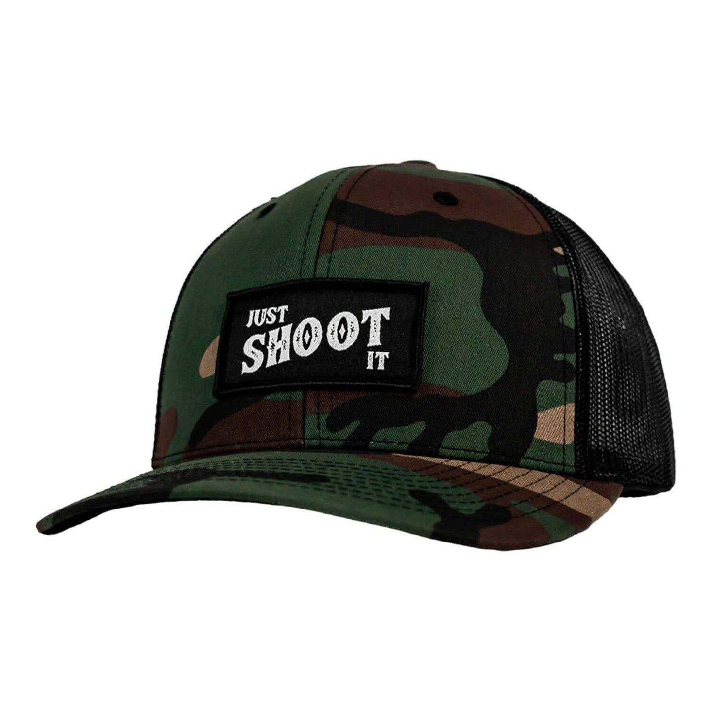 Just Shoot It Patch Snapback Hat