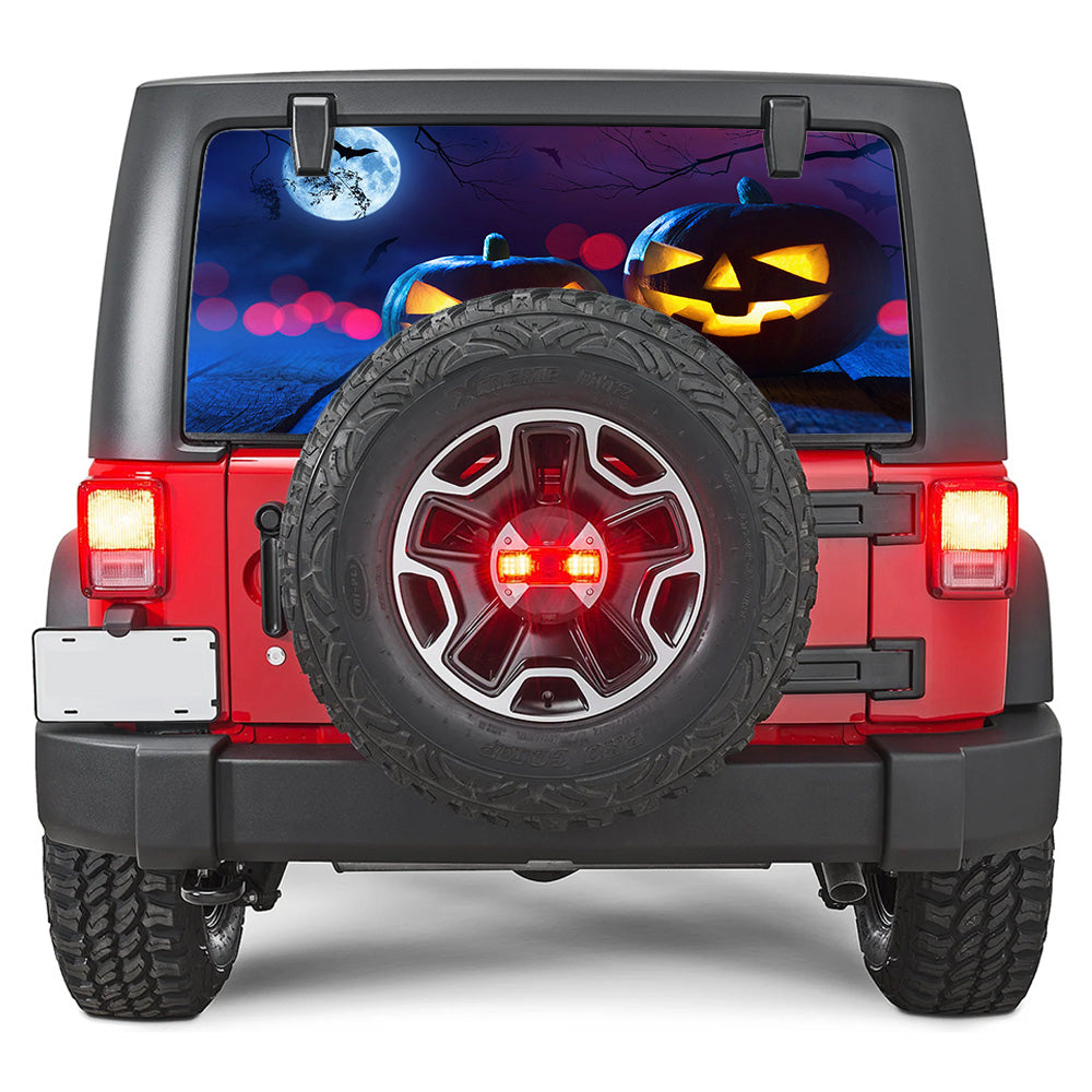 Jack-o-Lantern Rear Window Decal