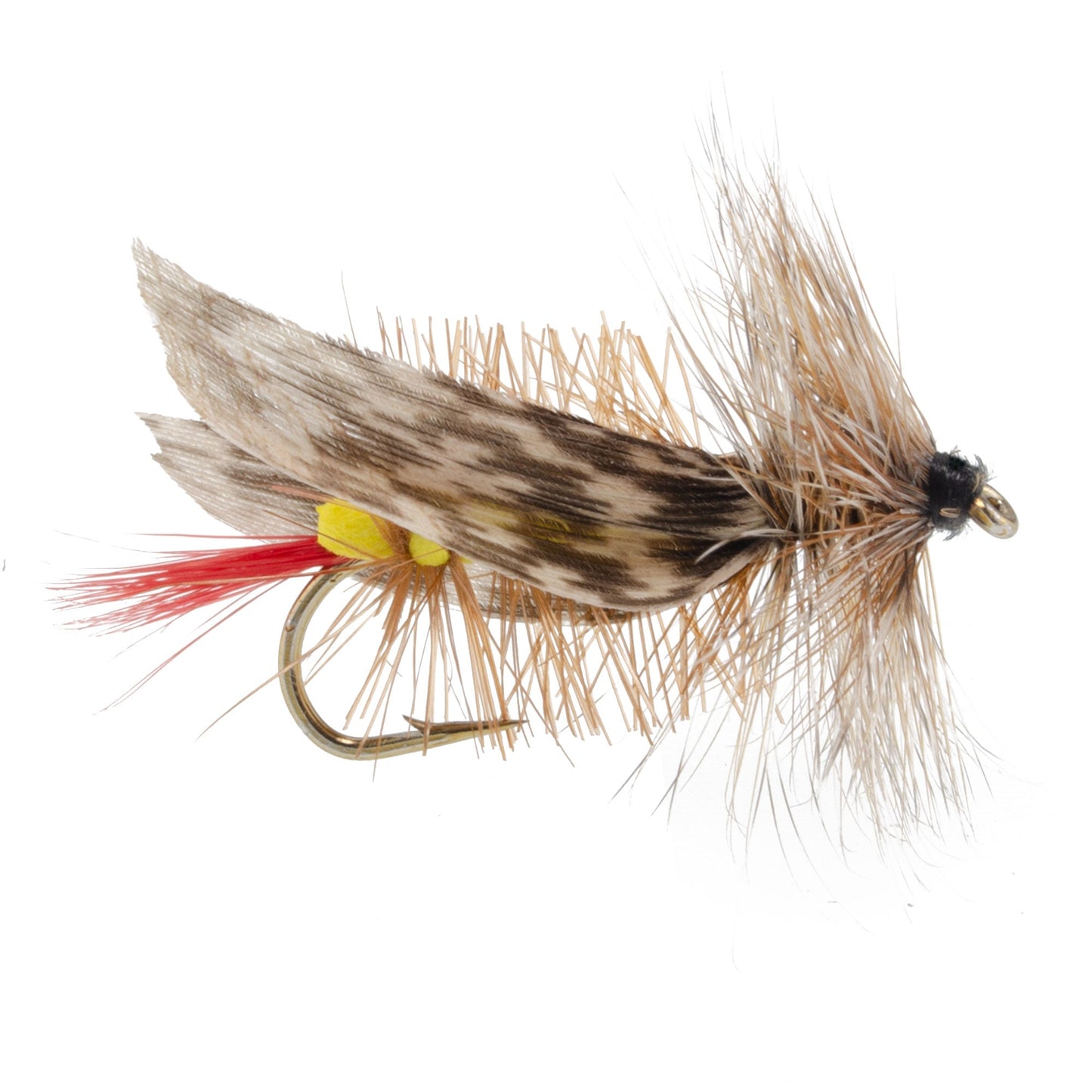 Joe's Hopper Yellow Foam Body Grasshopper Fly - 6 Flies Hook Size 8