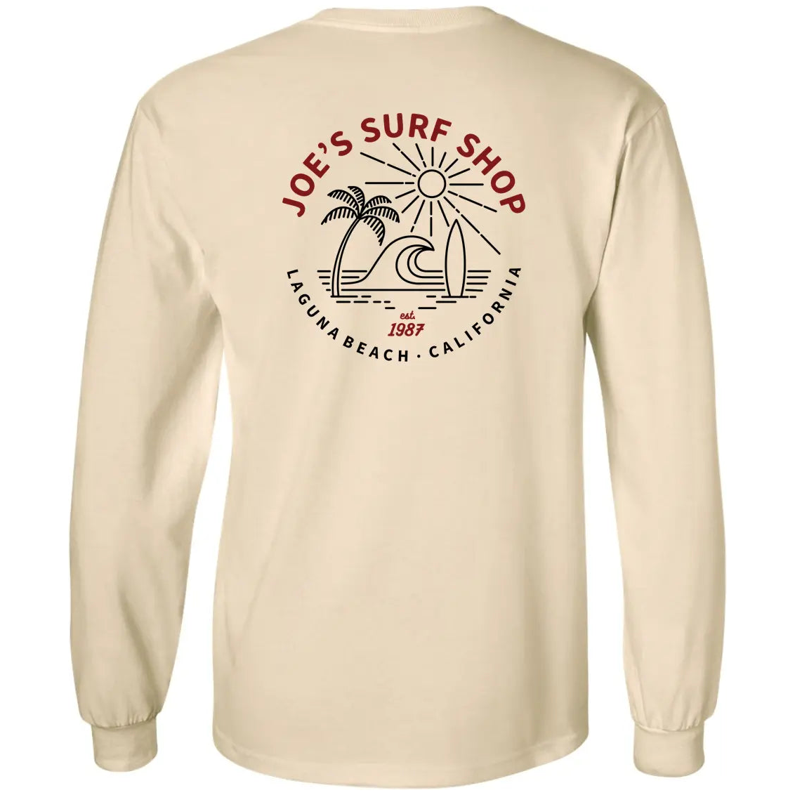 Joe's Surf Shop Men's Beach Life Long Sleeve Tee