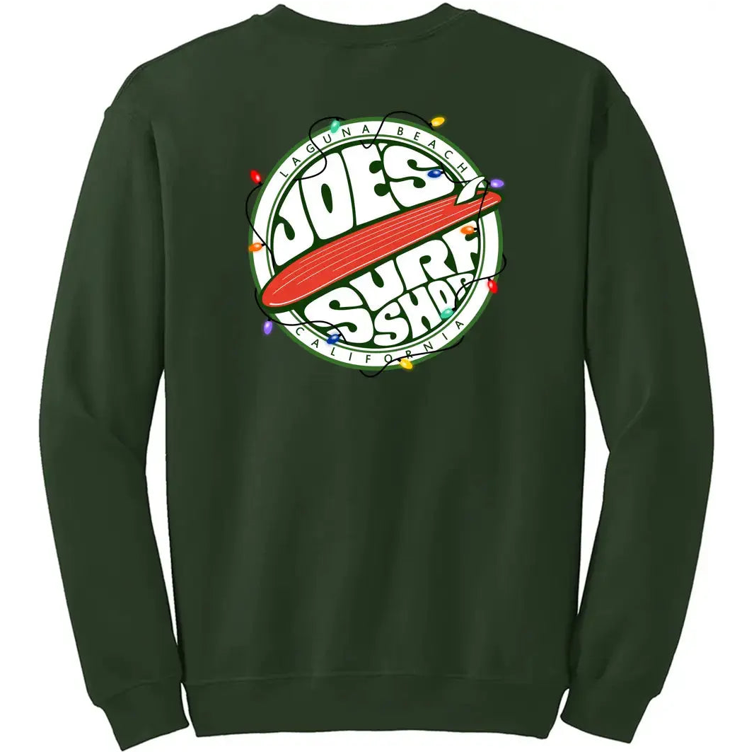 Joe's Surf Shop Fins Up Christmas Crewneck
