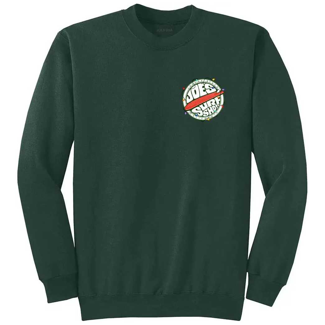 Joe's Surf Shop Fins Up Christmas Crewneck