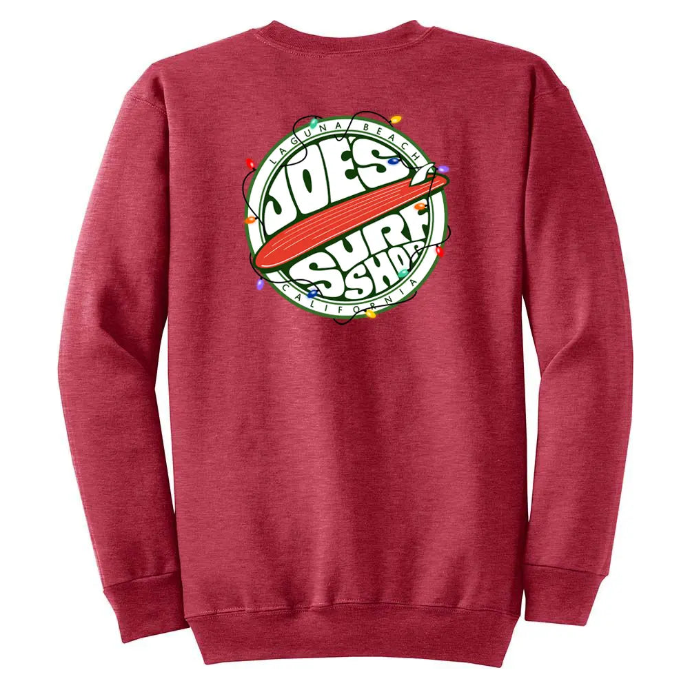 Joe's Surf Shop Fins Up Christmas Crewneck