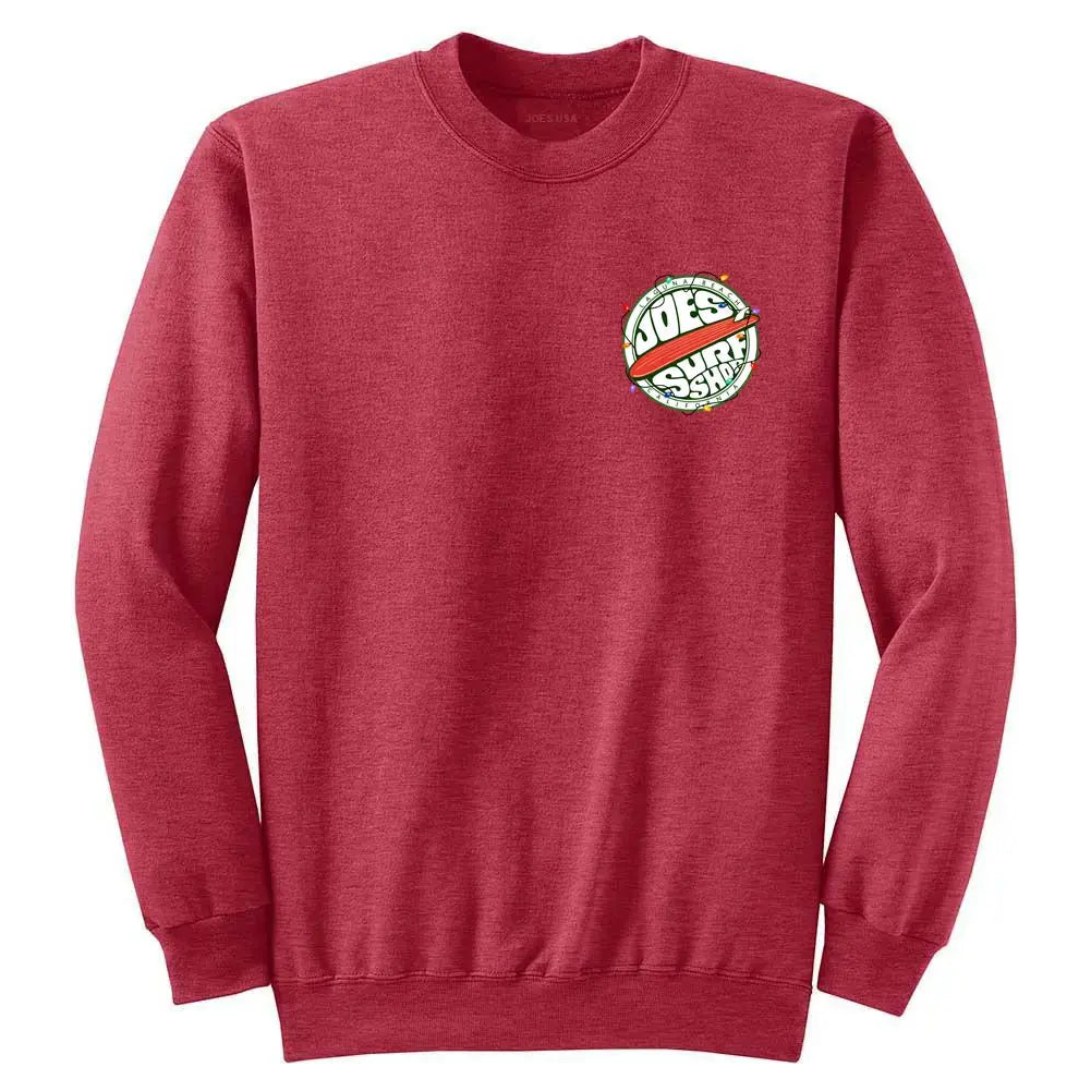 Joe's Surf Shop Fins Up Christmas Crewneck