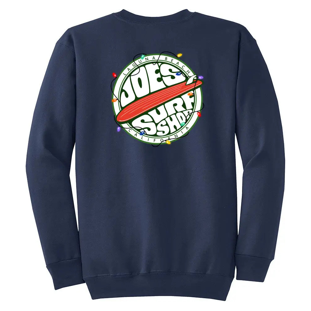 Joe's Surf Shop Fins Up Christmas Crewneck
