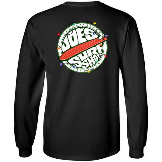 Joe's Surf Shop Christmas Fins Up Long Sleeve Tee