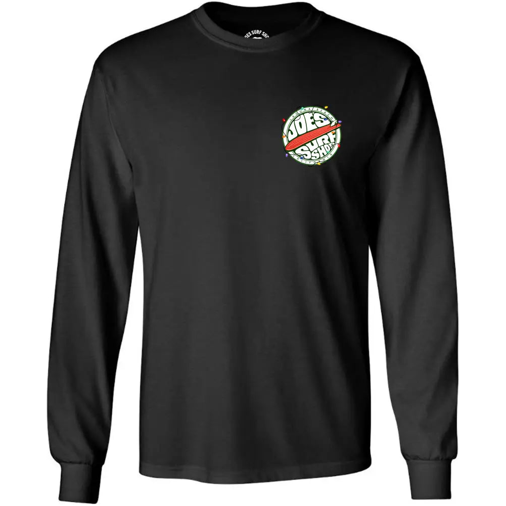 Joe's Surf Shop Christmas Fins Up Long Sleeve Tee
