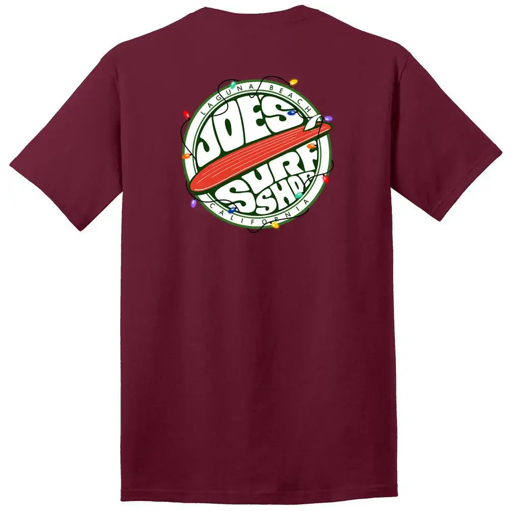 Joe's Surf Shop Christmas Fins Up Heavyweight Cotton Tee