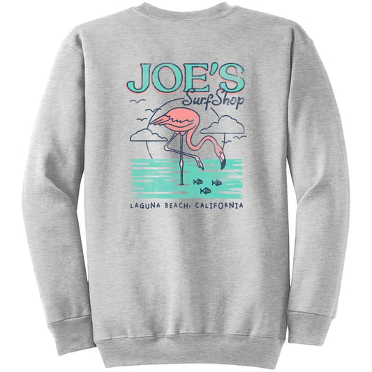Joe's Surf Shop Flamingo Vintage Crewneck
