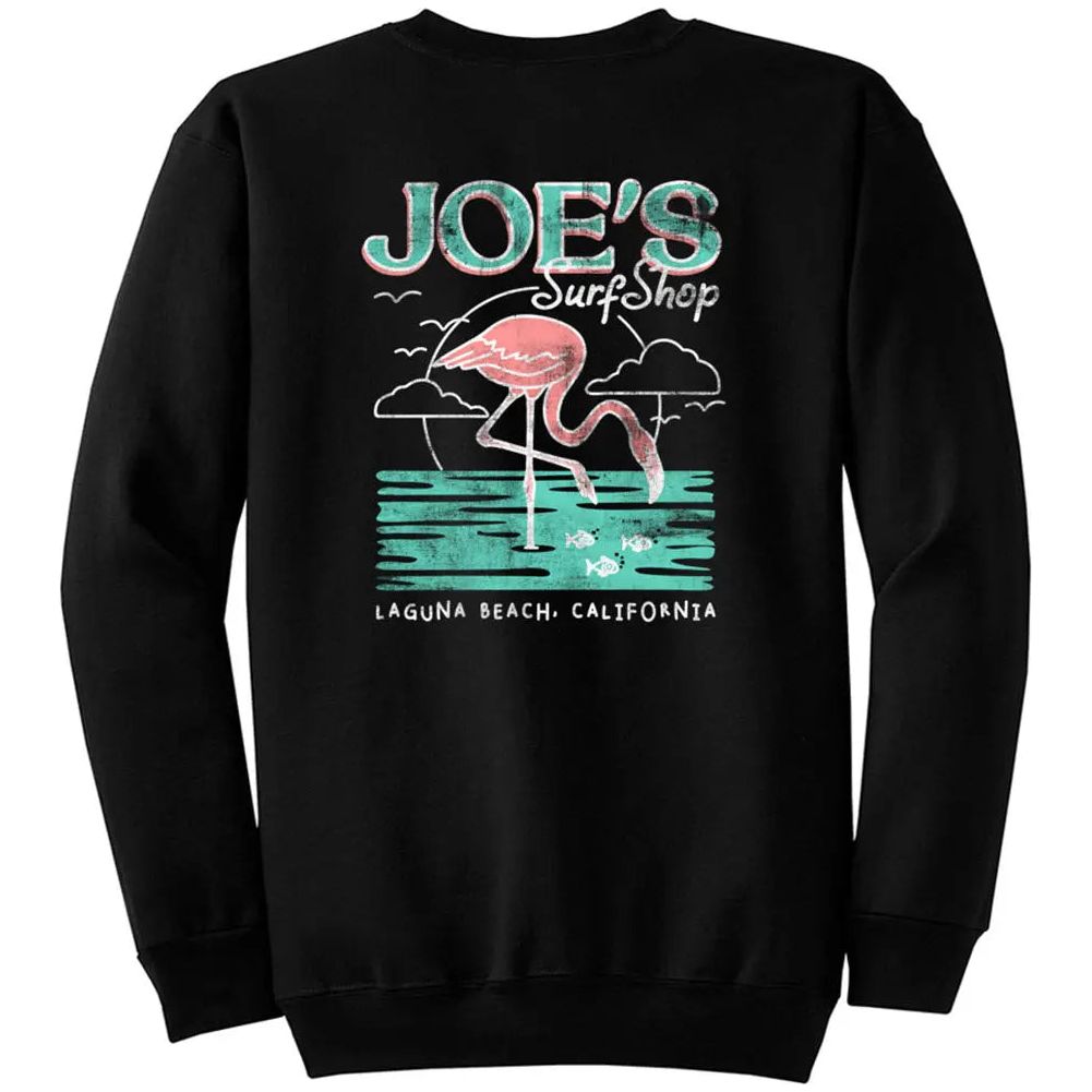 Joe's Surf Shop Flamingo Vintage Crewneck