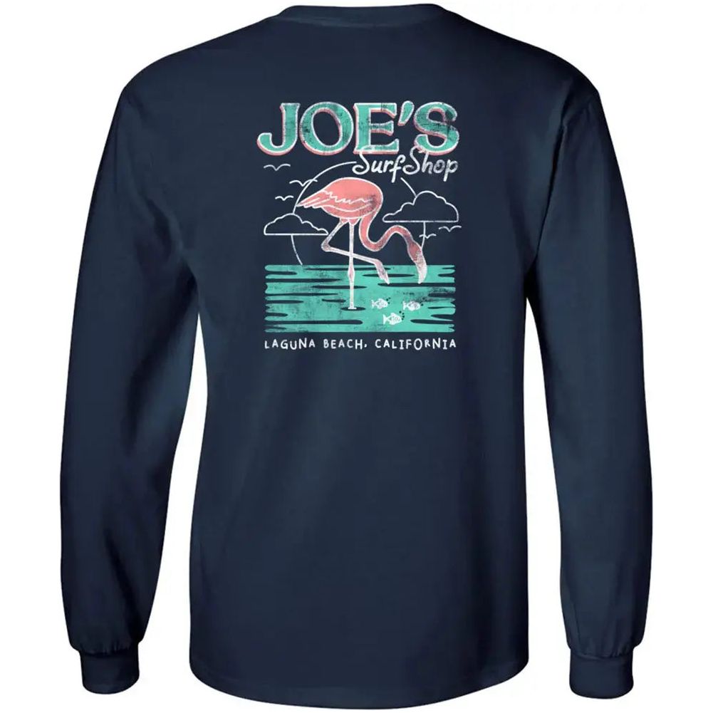 Joe's Surf Shop Flamingo Long Sleeve Tee