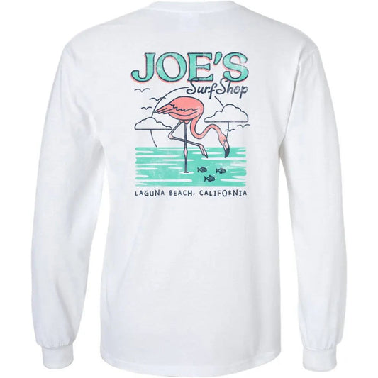 Joe's Surf Shop Flamingo Long Sleeve Tee