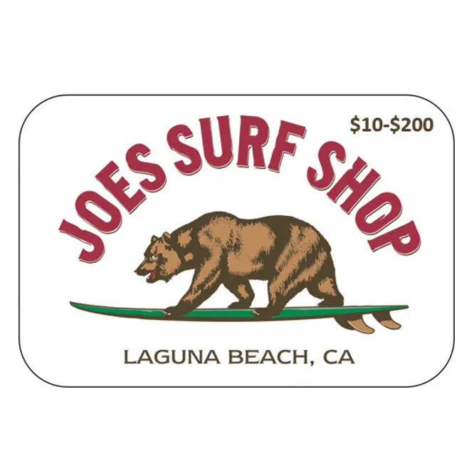 Joe's Surf Shop E-Gift Card