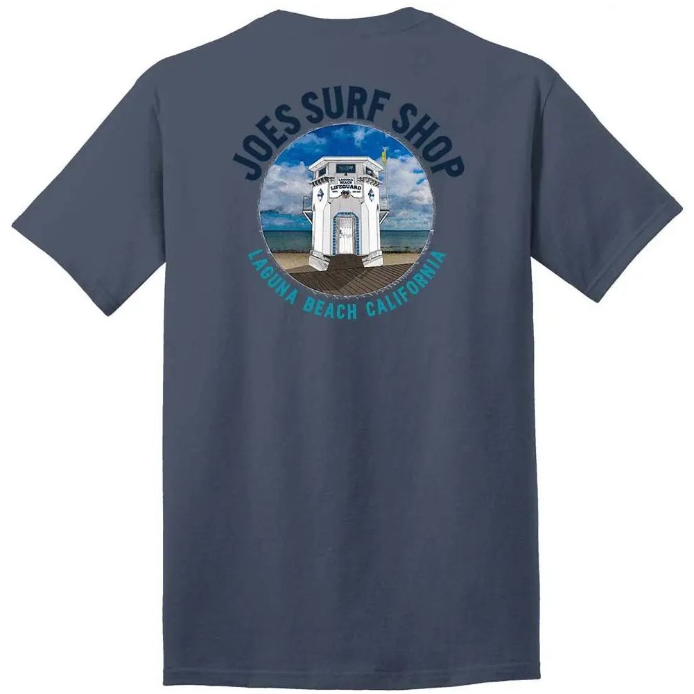Joe's Surf Shop Lifeguard Tower Heavyweight Tee