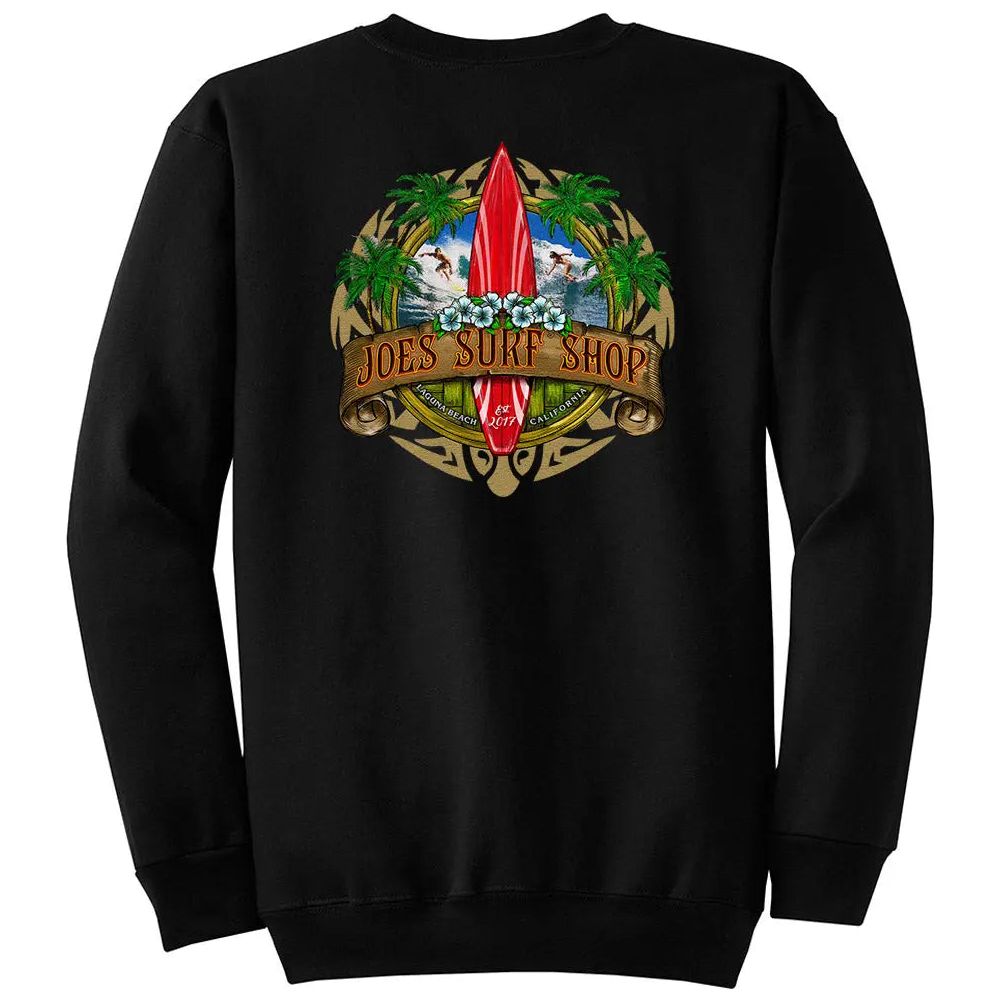 Joe's Surf Shop Longboard Crewneck