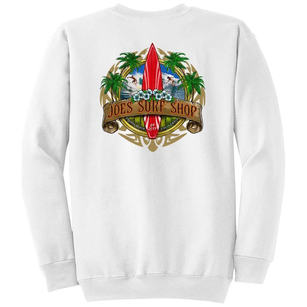 Joe's Surf Shop Longboard Crewneck